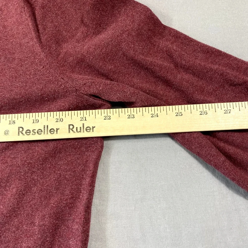 Banana‎ Republic Sweater Mens Medium Red 1/4 Zip Pullover Mock Neck Golf Casual
